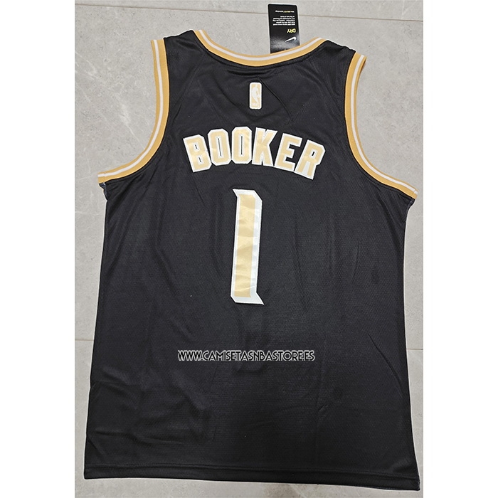 Devin Booker NO 1 Camiseta Phoenix Suns Select Series Oro Negro